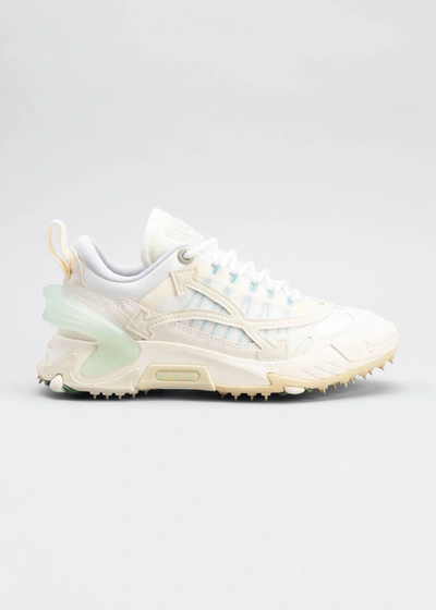 Shop Off-white Odsy-2000 Multi Sculpted-sole Sneakers In Cream Light Blue