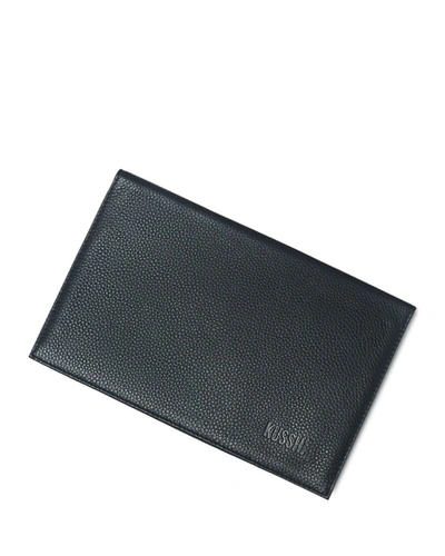 Shop Kusshi Leather Clutch Cover + Brush Organizer In Black Leather