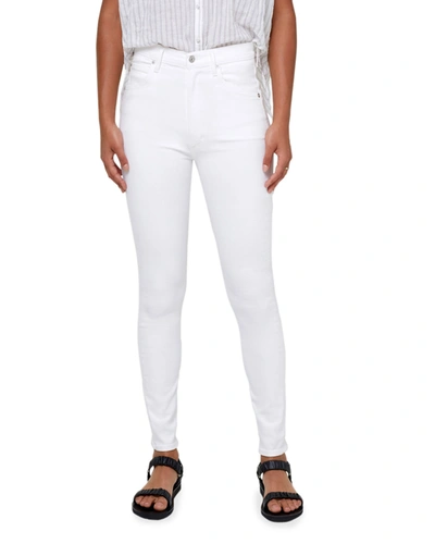 Shop Citizens Of Humanity Chrissy High-rise Skinny Jeans In White Sculpt