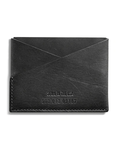Shop Shinola Men's Leather Utility Card Case In Black