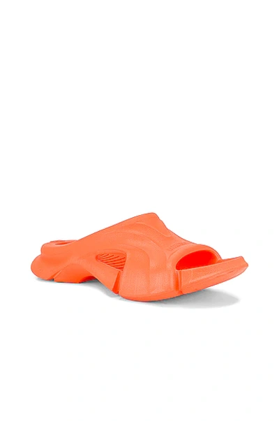 Shop Balenciaga Mold Sandals In Fluo Orange
