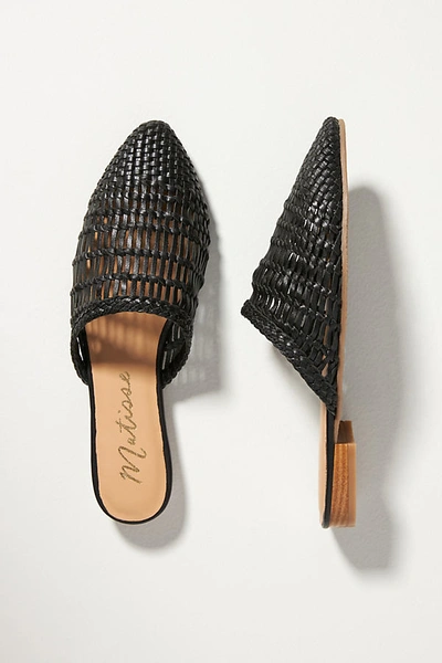 Shop Matisse Woven Mules In Black