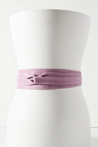 Shop Ada Classic Wrap Belt In Purple