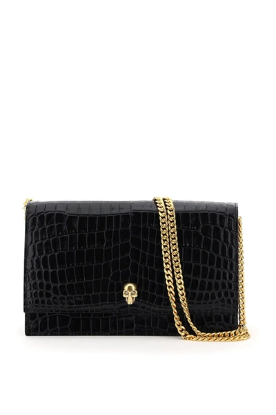 Shop Alexander Mcqueen Medium Skull Bag In Black