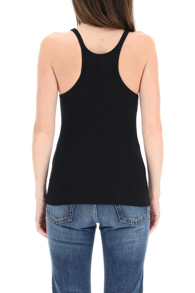 Shop Totême Toteme Cotton Tank Top In Black