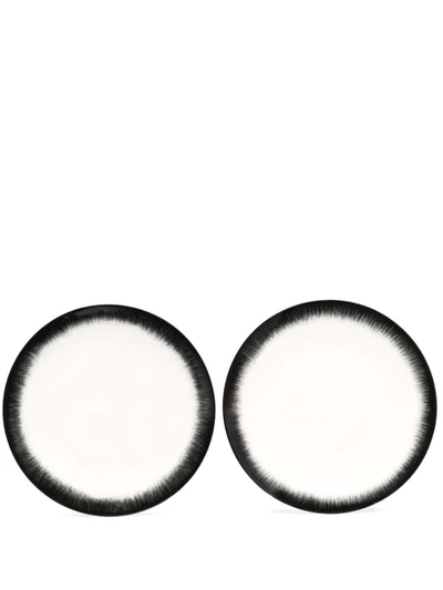 Shop Ann Deumelemeester X Serax Dé Plate Set Of Two Plates In White