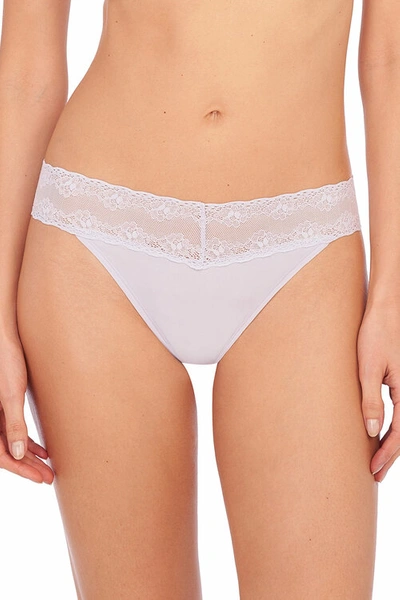 Shop Natori Intimates Bliss Perfection One-size Thong In Iris Bliss