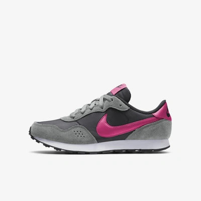 Shop Nike Md Valiant Big Kids' Shoes In Dark Smoke Grey,light Smoke Grey,fuchsia Glow,hyper Pink