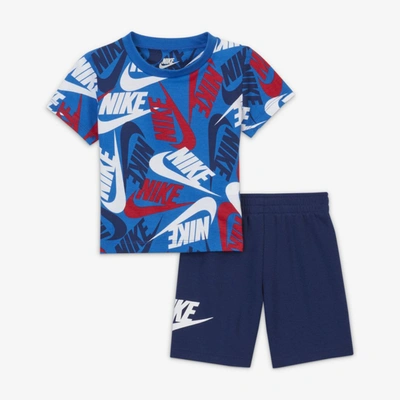 Shop Nike Futura Toss Baby (12-24m) Shorts Set In Multicolor
