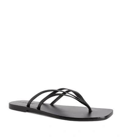 Shop A.emery Leather Blaze Sandals In Black