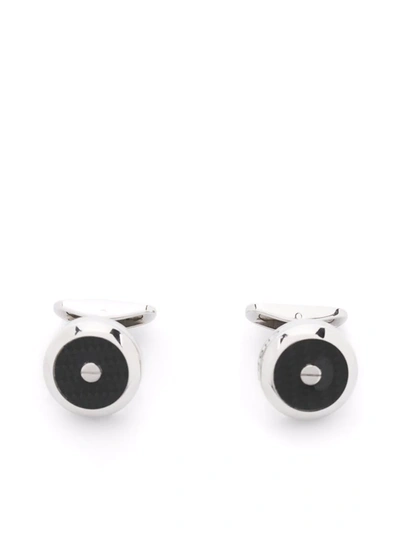 Shop Chopard Classic Racing Cufflinks In Silver