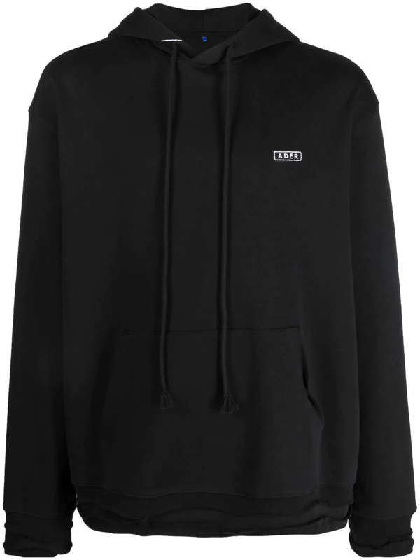 Ader Error Dancy logo-embroidered hoodie - Grey