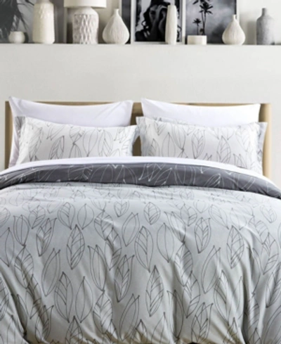 Southshore Fine Linens Premium Ultra-soft Modern Foliage Comforter Set, Twin/twin Xl In Gray