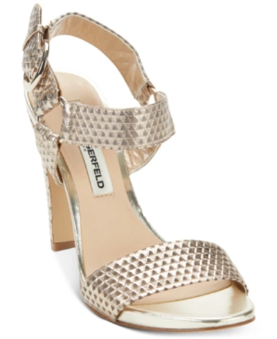 Shop Karl Lagerfeld Women's Cieone Dress Sandals In Gold