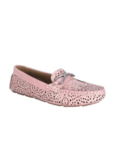 Shop Impo Women's Cassie Memory Foam Laser Cut Loafers In Soft Pink