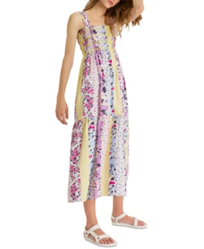 Shop French Connection Ekeze Cotton Maxi Dress In Floral Print