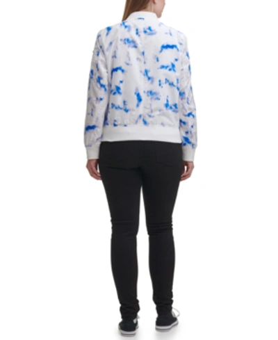 Shop Levi's Trendy Plus Size Melanie Bomber Jacket In Tie Dye