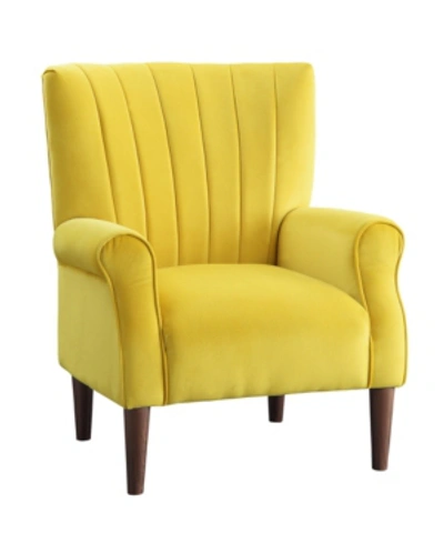 Shop Furniture Ankara Accent Chair In Yellow