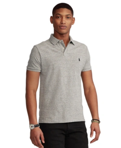 Polo Ralph Lauren Men's Custom Slim Fit Mesh Polo In Canterbury Heather