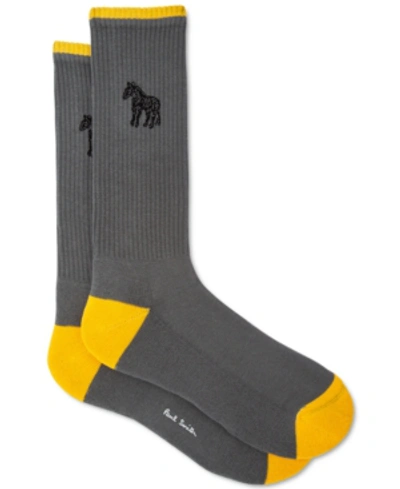 Shop Paul Smith Ps  Men's Zebra Socks In Slate
