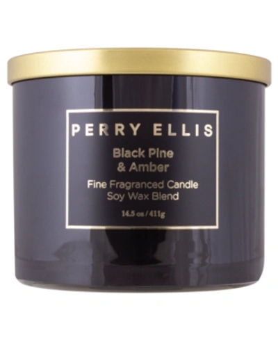 Shop Perry Ellis Black Pine And Amber Candle, 14.5 oz