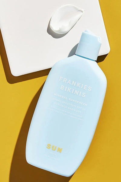 Shop Frankies Bikinis Everyday Spf 30 Mineral Sunscreen In Blue