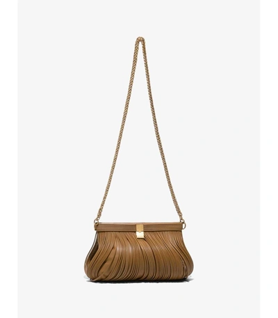 Shop Proenza Schouler Rolo Leather Frame Clutch In Brown