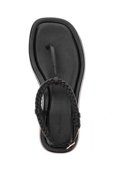 Shop Gia Rhw Rosie 3 Thong Sandals In Black