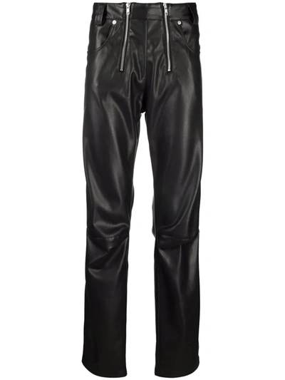 Shop Gmbh Thor Vegan Leather Trousers In Black