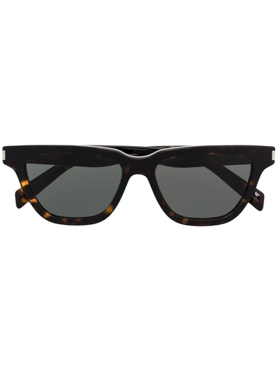 Shop Saint Laurent Sl 462 Tinted Sunglasses In Neutrals