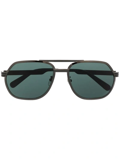 Gucci Aviator-frame Tinted Sunglasses In Grey