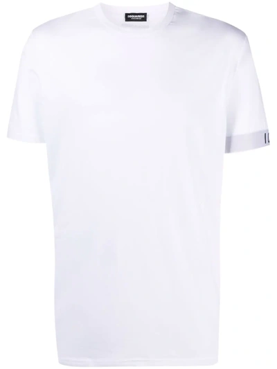 Shop Dsquared2 Icon Cuff T-shirt In White