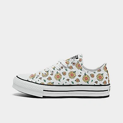 Converse Girls' Chuck Taylor All Star Low-top Sneakers - Toddler, Little  Kid, Big Kid In White/citron Pulse | ModeSens