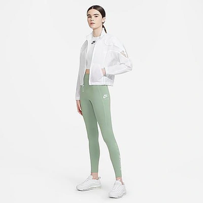Shop Nike Women's Sportswear Air Leggings In Steam/white