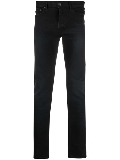 Shop John Elliott Mid-rise Skinny Jeans In Schwarz