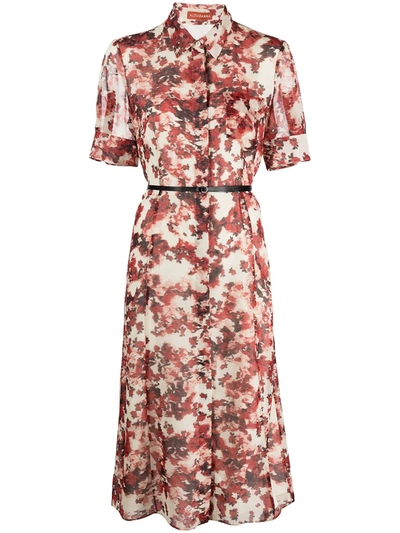 Shop Altuzarra Kieran Floral-print Shirt Dress In Mehrfarbig