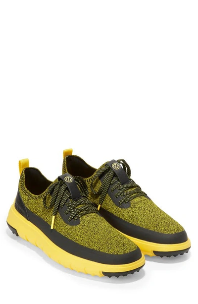 Shop Cole Haan Generation Zerogrand Golf Shoe In Black/cyber Yellow