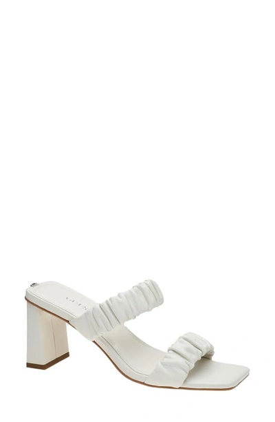 Shop Guess Aindrea Sandal In New Chic Cream Leather