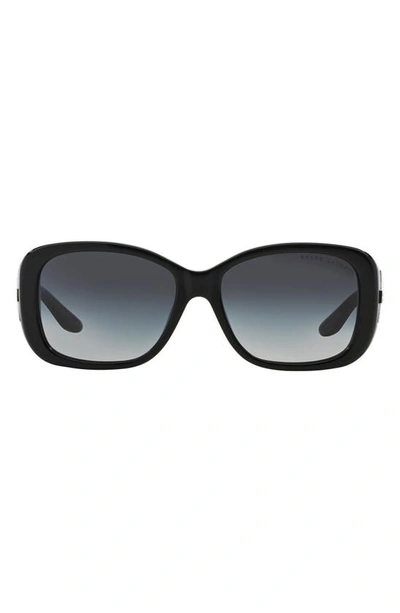 Shop Polo Ralph Lauren 55mm Gradient Square Sunglasses In Black