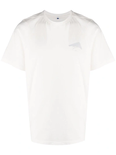 Shop Ader Error Logo Crew-neck T-shirt In 白色