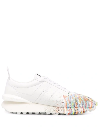 Shop Lanvin X Gallery Department Lace-up Sneakers In Weiss