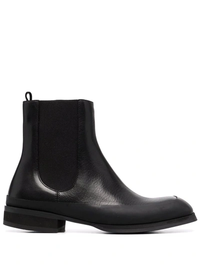 Shop The Row Garden Leather Ankle Boots In Schwarz