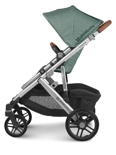 Shop Uppababy Vista Emmett Stroller In Green Melange