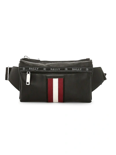 Shop Bally High Point Helvet Leather Belt Bag In Black