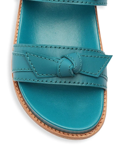 Shop Alexandre Birman Clarita Leather Sport Sandals In Blue