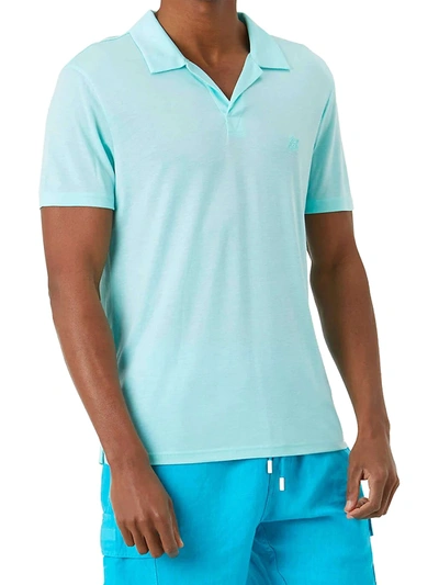 Shop Vilebrequin Classic-fit Jersey Polo In Lagon