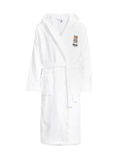 Shop Moschino Men's Teddy Bear Robe In White