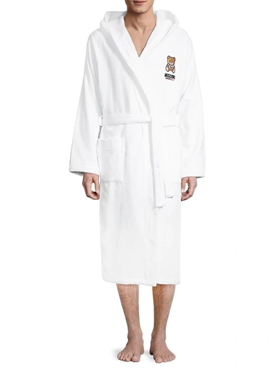 Shop Moschino Men's Teddy Bear Robe In White