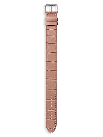 Shop Tom Ford Alligator Leather Watch Strap In Nude