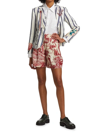 Shop Libertine Women's Love Letter Eton Stripe Blazer